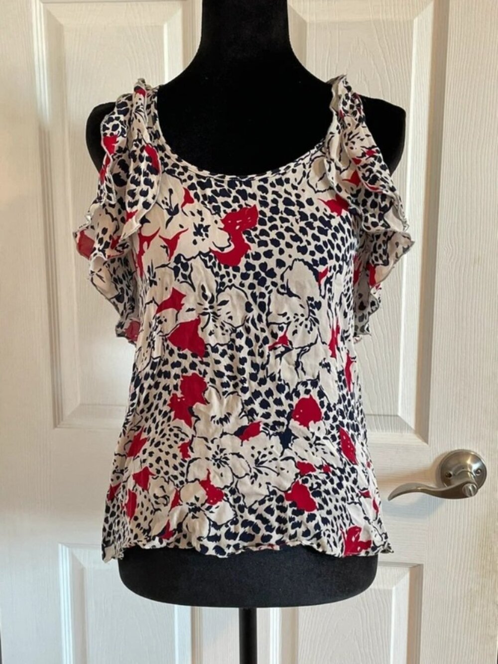 Parker Women’s Red Floral Tank Top XS